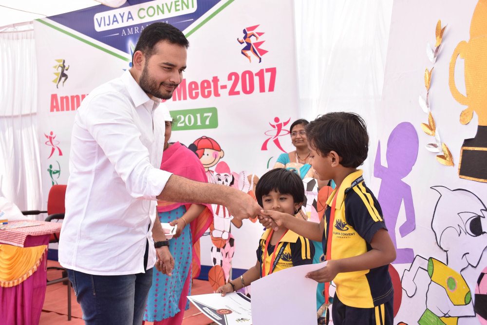 excellence in vijaya school kids won prizes medals