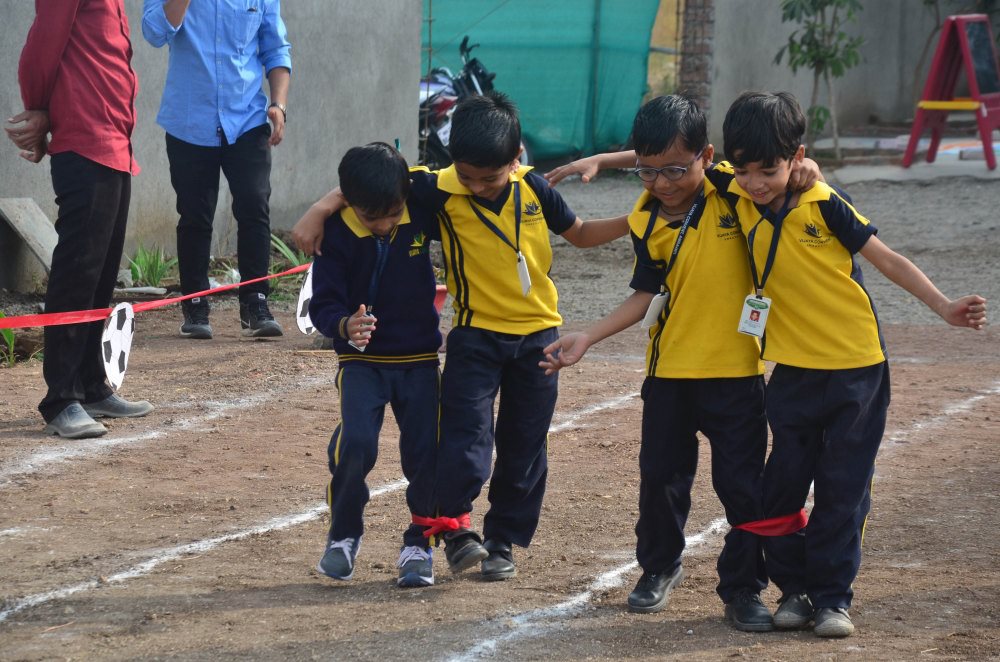 sport day celebration vijaya school stundents amaravati