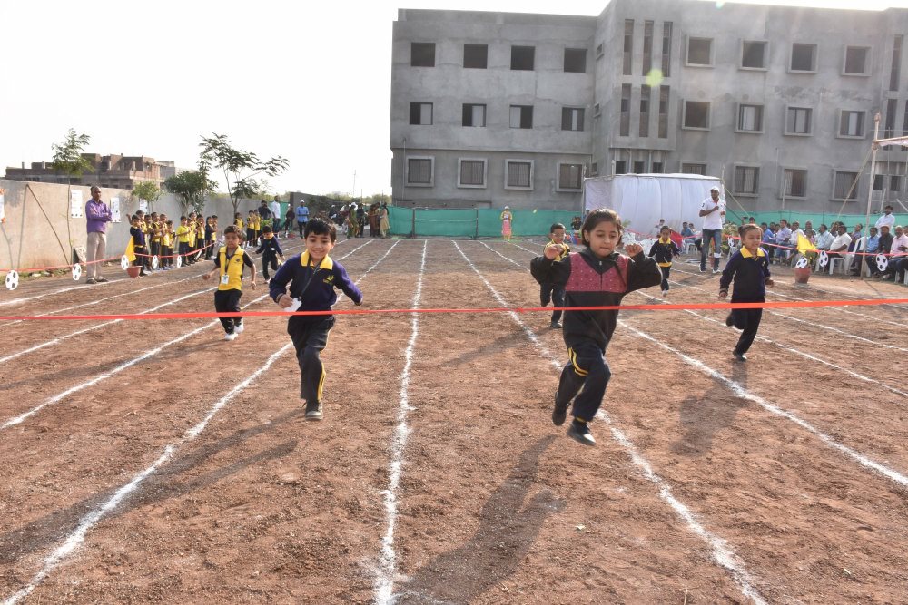 sports area running competition sport day at vijaya convent