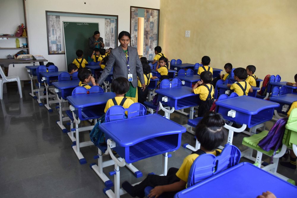 Class teachers and student - vijaya convent cbse school amravati