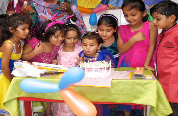 children birthday celebration at vijaya convent school all students