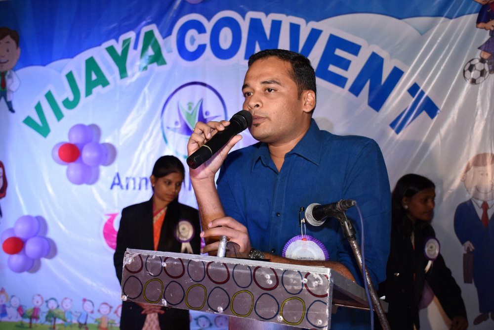 vijaya convent annual function celebration best speech given by the digvijay deshmukh