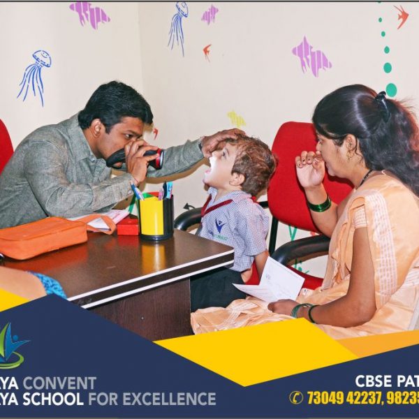 health checkup medical camp medical camp at vijaya convent student with doctor children with doctor health care vijaya convent